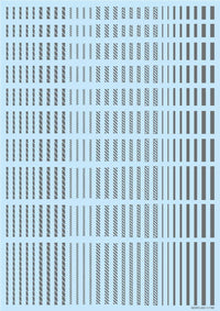 HiQ Parts Line Decal 2 Gray (1pc) | 4573211373776