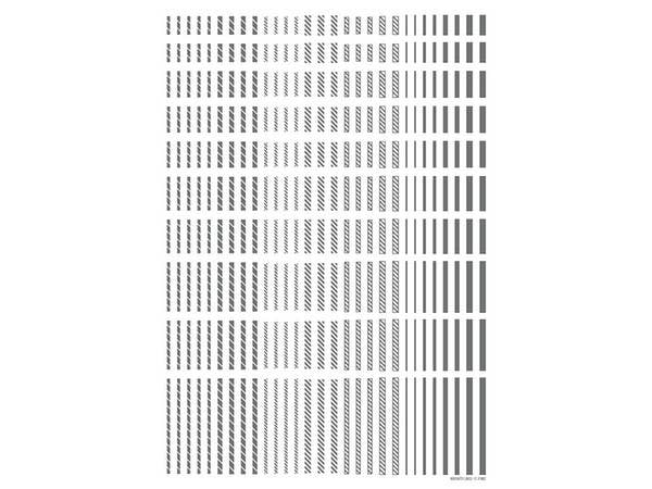 HiQ Parts Line Decal 2 Gray (1pc) | 4573211373776