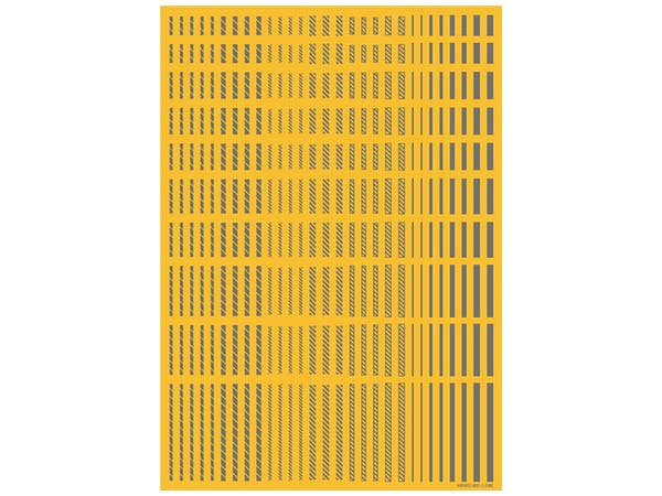HiQ Parts Line Decal 2 Gray (1pc) | 4573211373776