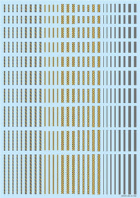 HiQ Parts Line Decal 2 Gray + Yellow (1pc) | 4573211373738