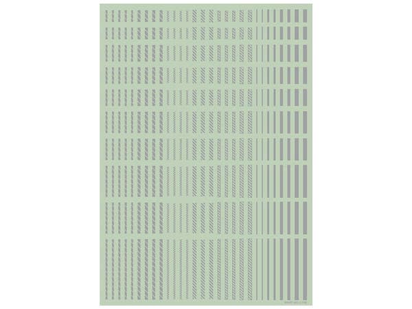 HiQ Parts Line Decal 2 Light Gray (1pc) | 4573211373769
