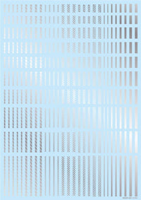 HiQ Parts Line Decal 2 Silver (1pc) | 4573211373943