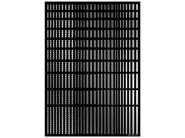 HiQ Parts Line Decal 2 Silver (1pc) | 4573211373943