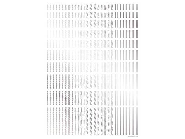HiQ Parts Line Decal 2 Silver (1pc) | 4573211373943