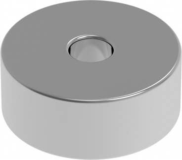 HiQ Parts Neodymium Magnet N52 Round Shape with Shaft Hole Diameter 5mm x Height 2mm (6pcs) | 4582370708572