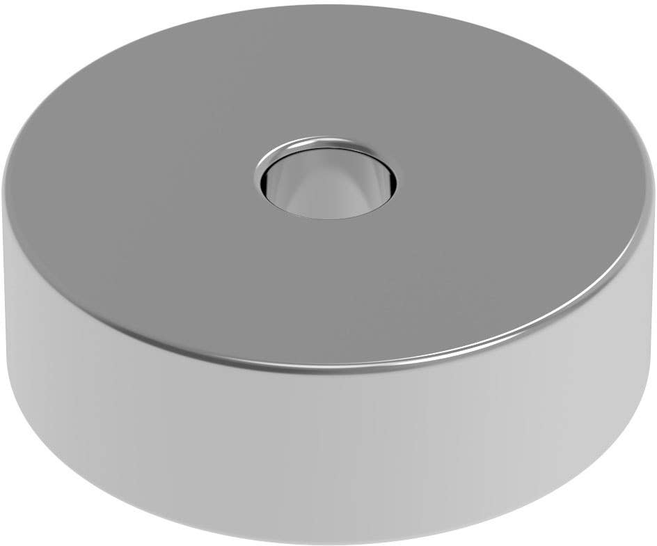 HiQ Parts Neodymium Magnet N52 Round Shape with Shaft Hole Diameter 6mm x Height 2mm (4pcs) | 4582370708589