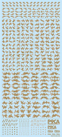 HiQ Parts Pixel Camouflage Decal 2 Ground Camouflage (1pc) | 4573211374032