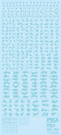 HiQ Parts Pixel Camouflage Decal 2 mint (1pc) | 4573211373837