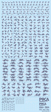 HiQ Parts Pixel Camouflage Decal 2 Marine Camouflage (1pc) | 4573211373875