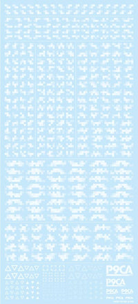 HiQ Parts Pixel Camouflage Decal 2 White (1pc) | 4573211373783