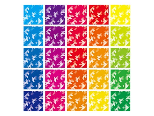 HiQ Parts Pixel Camouflage Decal 2 White (1pc) | 4573211373783