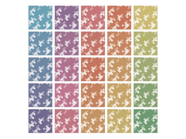 HiQ Parts Pixel Camouflage Decal 2 White (1pc) | 4573211373783