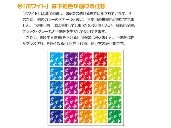 HiQ Parts Pixel Camouflage Decal 2 White (1pc) | 4573211373783