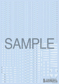 HiQ Parts 1/144 RB01 Caution Decal White & Gray (1pc) | 4582370705076