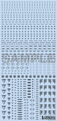 HiQ Parts 1/100 RB02 Caution Decal One Color Dark Gray (1pc) | 4573211371512