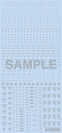 HiQ Parts 1/100 RB02 Caution Decal One Color Light Gray (1pc) | 4573211371161