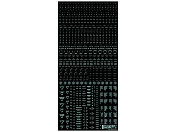 HiQ Parts 1/100 RB02 Caution Decal Pastel Mint (1pc) | 4573211371215