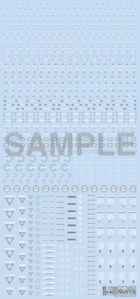 HiQ Parts 1/100 RB02 Caution Decal White & Gray (1pc) | 4573211371260