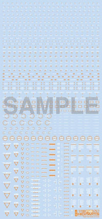 HiQ Parts 1/100 RB02 Caution Decal White & Orange (1pc) | 4573211371246