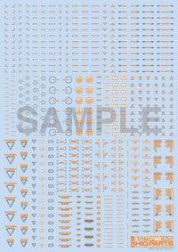 HiQ Parts 1/144 RB02 Caution Decal Orange & Gray (1pc) | 4573211371130