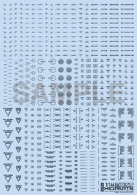 HiQ Parts 1/144 RB02 Caution Decal One Color Dark Gray (1pc) | 4573211371529