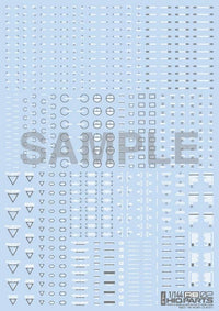 HiQ Parts 1/144 RB02 Caution Decal White & Gray (1pc) | 4573211371123