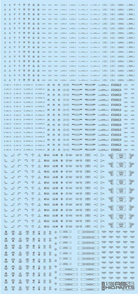 HiQ Parts 1/100 RB03 Caution Decal One Color Gray(1pc) | 4573211389739