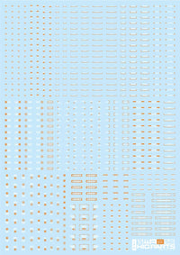 HiQ Parts 1/144 RB03 Caution Decals White & Orange (1 pc) | 4573211389616