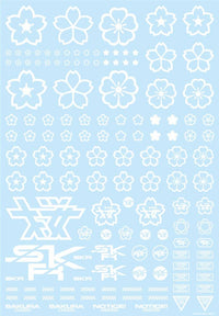 HiQ Parts Sakura Decal White (1pc) | 4573211389883
