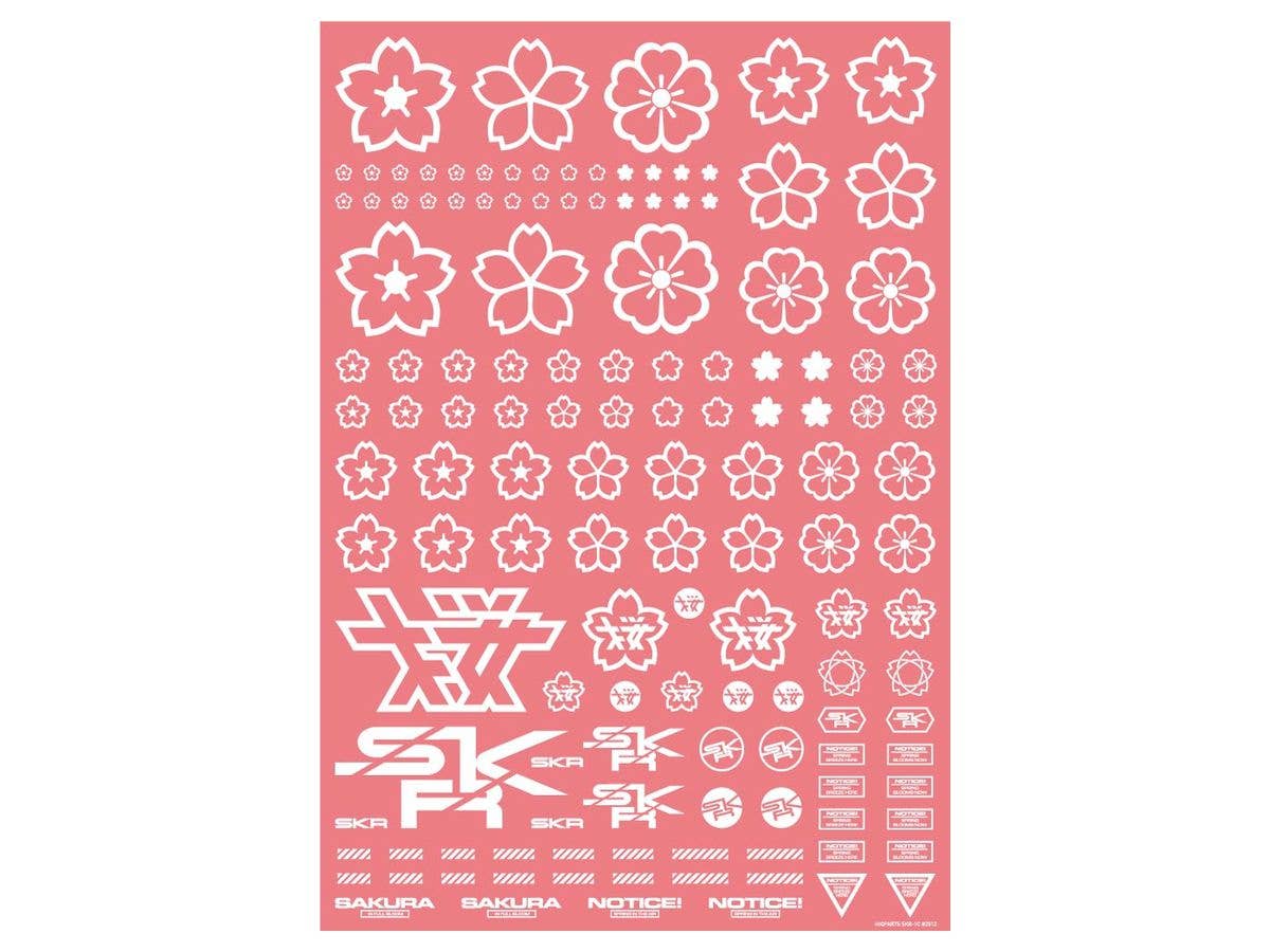 HiQ Parts Sakura Decal White (1pc) | 4573211389883