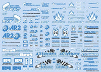 HiQ Parts Sponsor Logo Decal 02S Indigo Blue (1pc) | 4573211372199