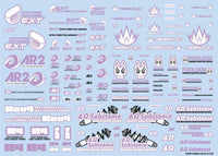 HiQ Parts Sponsor Logo Decal 02S Light Purple (1pc) | 4573211372731