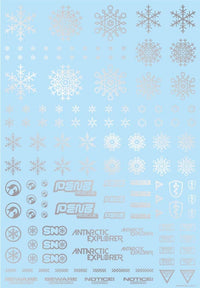 HiQ Parts Snow Decal Silver (1pc) | 4573211389920