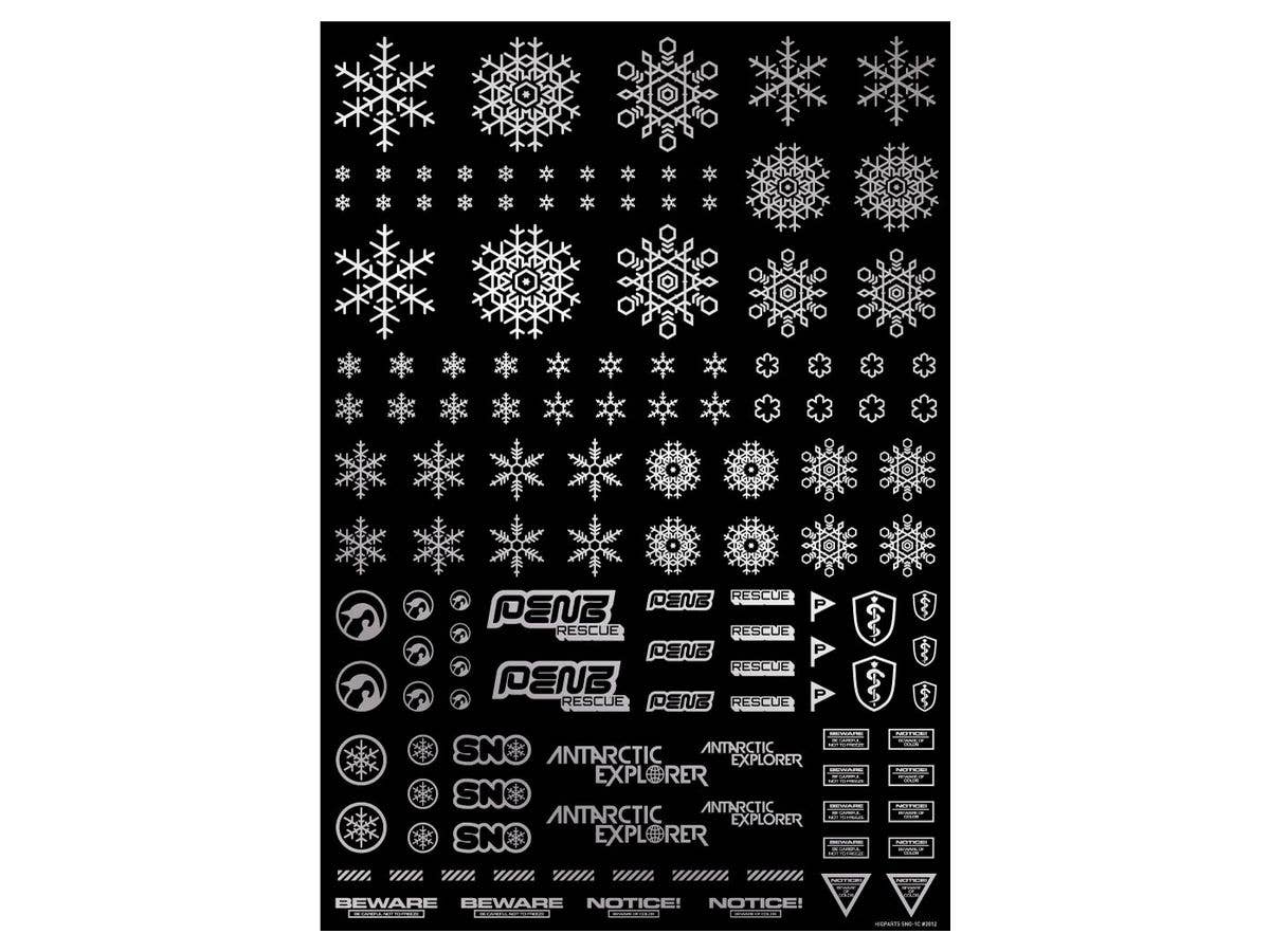 HiQ Parts Snow Decal Silver (1pc) | 4573211389920