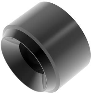 HiQ Parts Twin Pipe 2 Black 2.5mm (10pcs) | 4582370706677