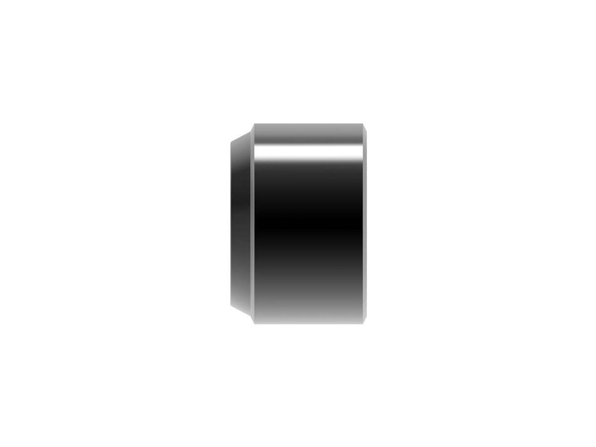 HiQ Parts Twin Pipe 2 Black 2.5mm (10pcs) | 4582370706677