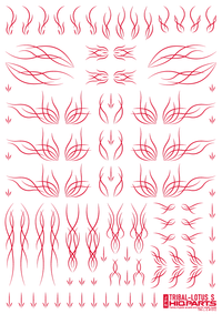 HiQ Parts Tribal Lotus S Red (1pc) | 4573211372434
