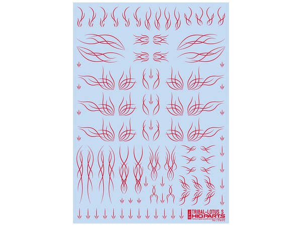 HiQ Parts Tribal Lotus S Red (1pc) | 4573211372434