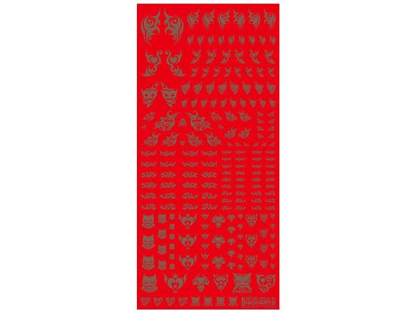 HiQ Parts Tattoo Decal 01 'Heart' Clear Black (1pc) | 4573211374513