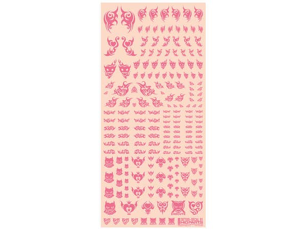 HiQ Parts Tattoo Decal 01 'Heart' Tattoo Pink (1pc) | 4573211370768