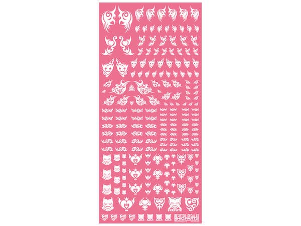 HiQ Parts Tattoo Decal 01 'Heart' White (1pc) | 4573211370775