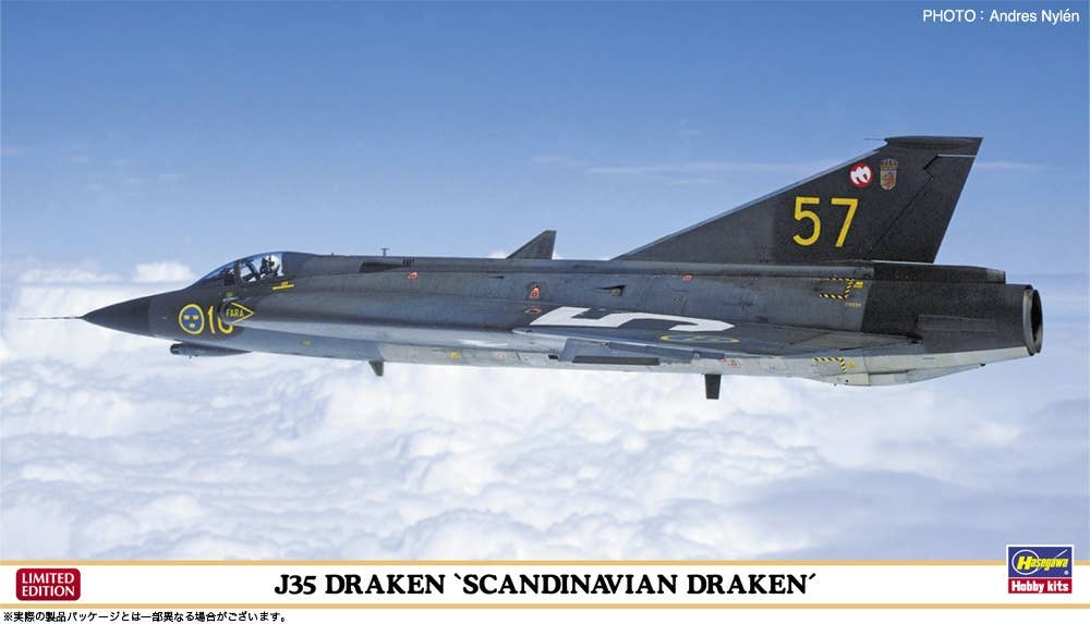 Hasegawa 1/72 J35 Draken 'Scandinavian' | 4967834023307