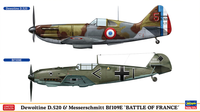 Hasegawa 1/72 Dewoitine D.520 & Messerschmitt Bf109E 'Battle of France' | 4967834023321
