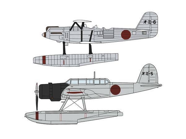 Hasegawa 1/72 E7K1 TYPE 94 MODEL 1 RECONNAISSANCE SEAPLANE & E13A1 TYPE ZERO (JAKE) MODEL 11 | 4967834023574