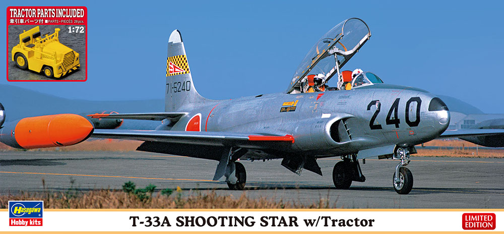 Hasegawa 1/72 T-33A Shooting Star with Tractor Model | 4967834023635