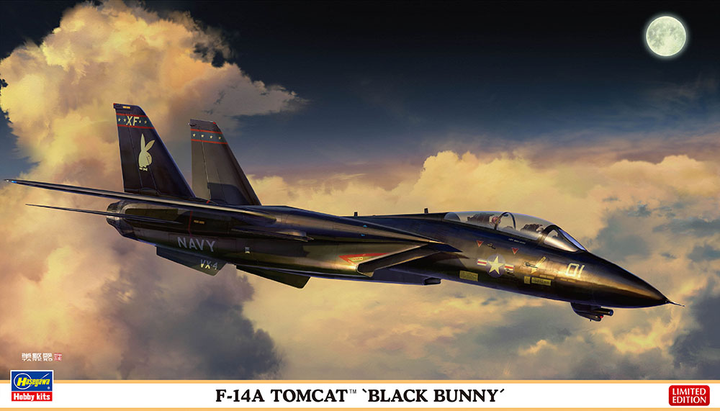 Hasegawa 1/72 US Navy F-14A Tomcat Black Bunny/Low Visibility | 4967834023772