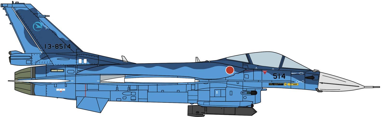 Hasegawa 1/72 Mitsubishi F-2A Kai (W/Conformal Tank) | 4967834023901