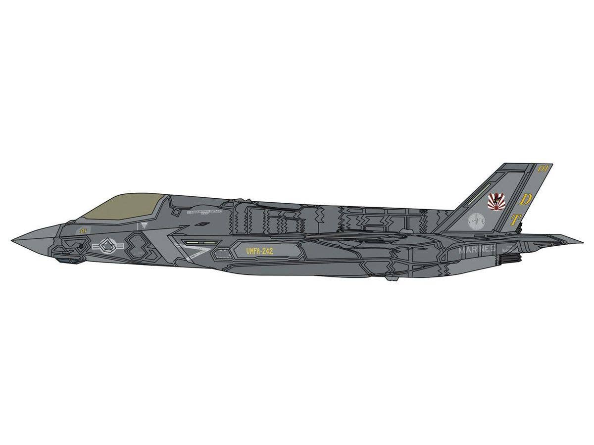 Hasegawa 1/72 F-35 Lightning II (B Version) "U.S.M.C. VMFA-242 Test of Taking off and Landing On Izumo" | 4967834023987