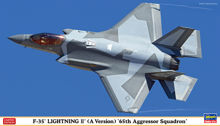Hasegawa 1/72 F-35 Lightning II (A Version) `65th Aggressor Squadron` Jet | 4967834024205