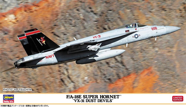 Hasegawa 1/72  F/A-18E Super Hornet "VX-31 Dust Devils" (Bonus : An Emblem Patch Is Included.) | 4967834024243